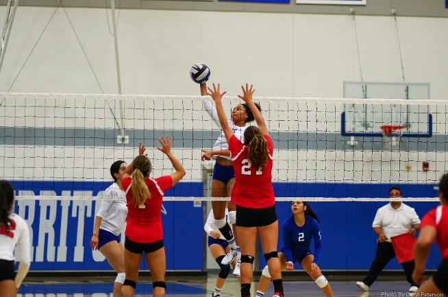 File Photo: Jasmine McNeal led the Falcons with nine kills
