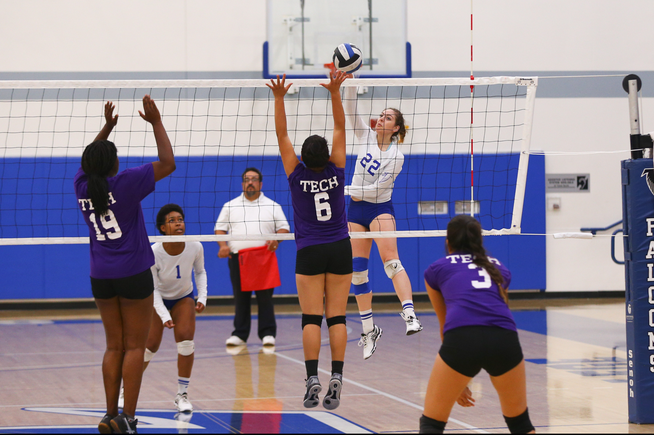 Rocio Rojo-Perez had six kills and six aces in the Falcons win