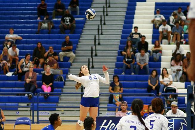 Rocio Rojo-Perez (22) posted a career-high 18 kills against El Camino