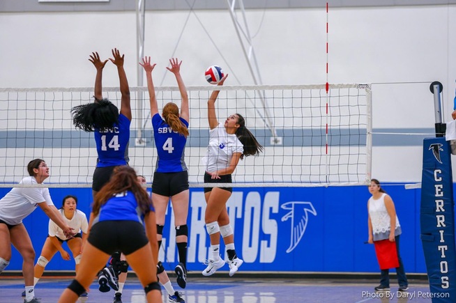 File Photo: Nadia Arreaga finished with seven kills for the Falcons