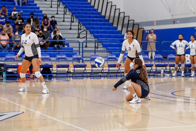 File Photo: Breanna Lizarraga led the Falcons in digs against Pasadena City