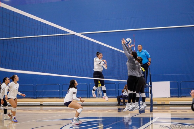 Jayda Harris-Amete had 14 kills for the Falcons