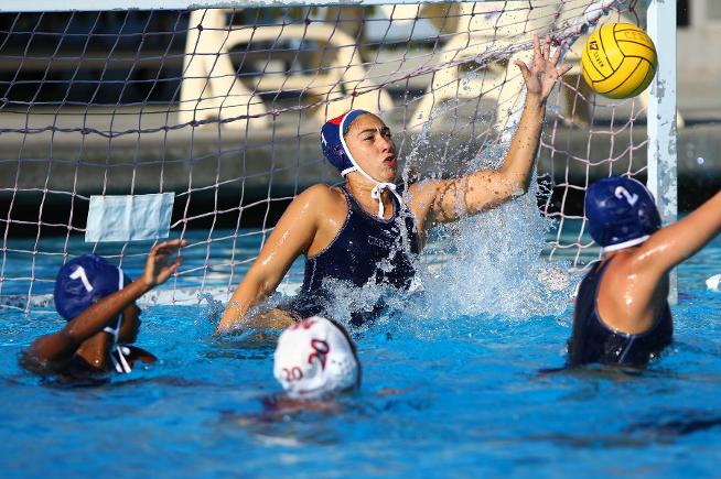 Goalie Ivanna Tostado makes a key 4th quarter save in the Falcons win