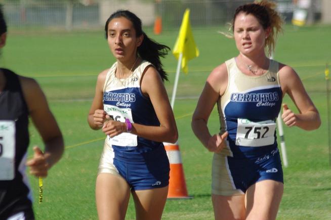(L-R) Adriana Velasco and Rebecca Harris helped Cerritos placed fourth