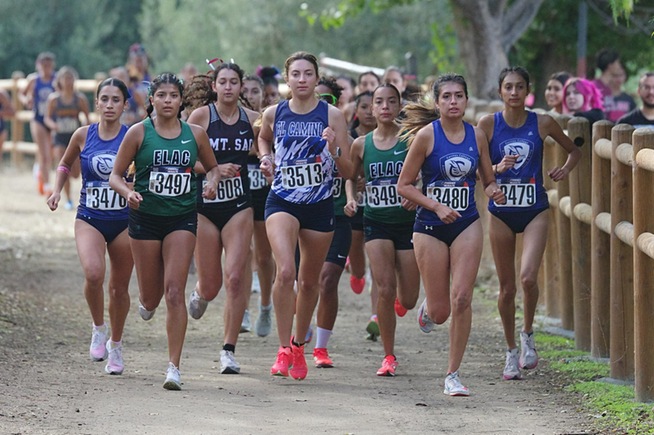 Cerritos women's cross country finished in third place at the conference championships